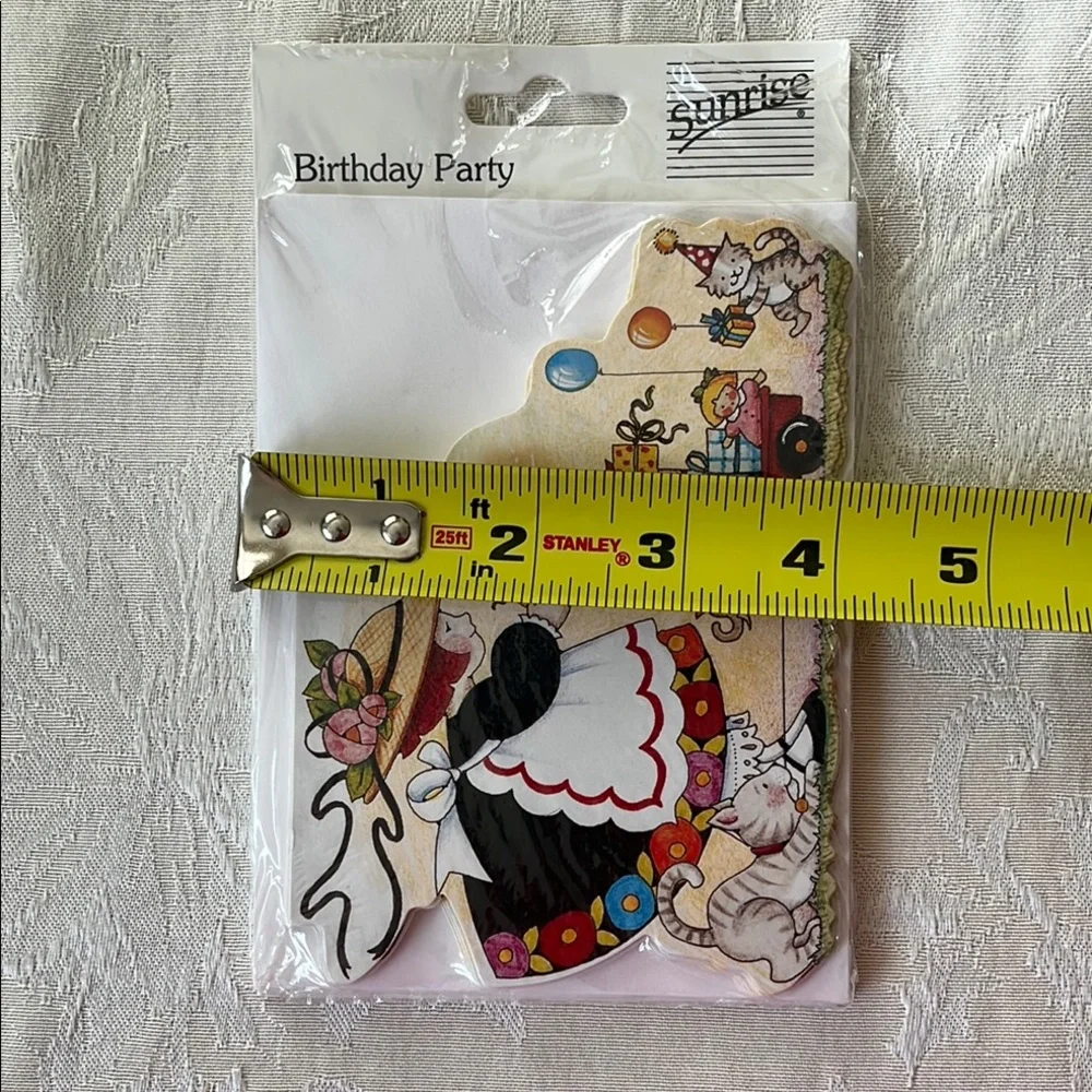 VTG Mary Engelbreit Birthday Party Invitations with Cats